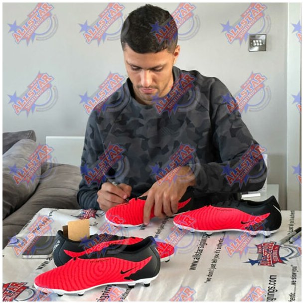 Manchester City FC Rodri signeret stvle (Indrammet)