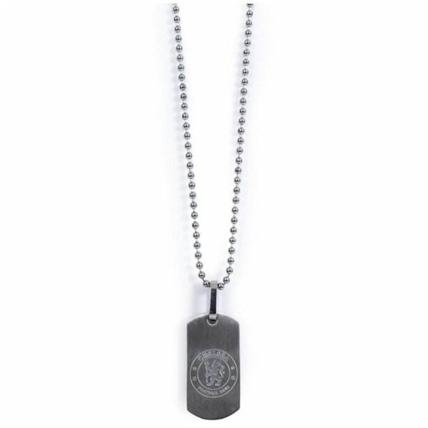 Chelsea F.C. Dog Tag Med Indgraveret Logo i Gaveske