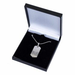 Chelsea F.C. Dog Tag Med Indgraveret Logo i Gaveske
