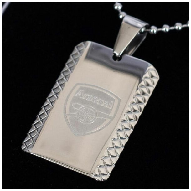 Arsenal FC Dog Tag Med Indgraveret Logo