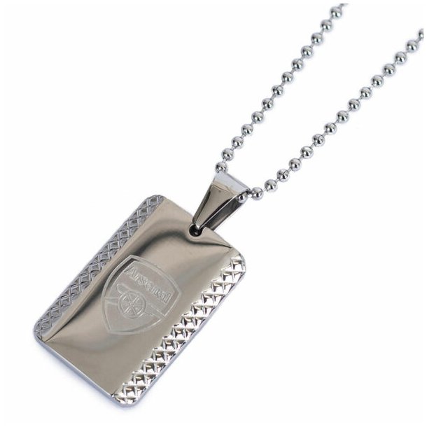 Arsenal FC Dog Tag Med Indgraveret Logo