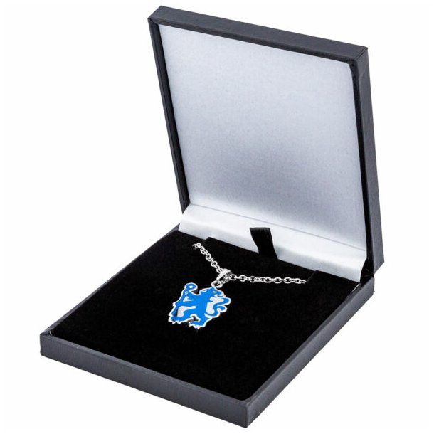 Chelsea FC Rustfri Stl Halskde Med Farvet Lve i Gaveske