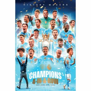 Manchester City FC Champions Plakat  - Str. 61x91
