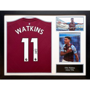 Aston Villa FC Watkins Signeret Tr�je (Indrammet)