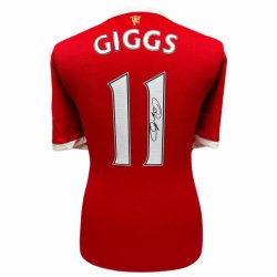 Manchester United FC Giggs Signeret Trje 