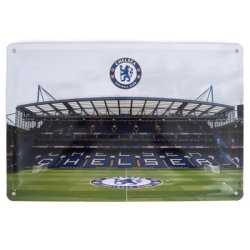 Chelsea FC Metal Stadion Skilte - 2 stk.
