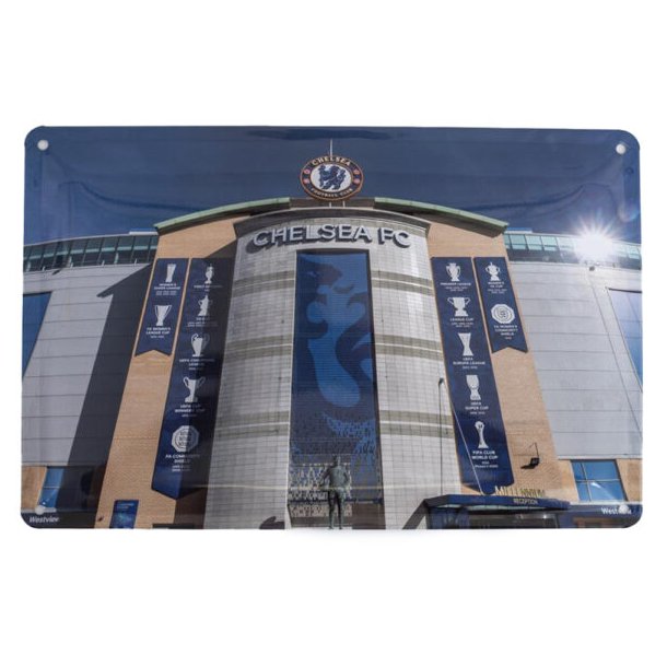 Chelsea FC Metal Stadion Skilte - 2 stk.