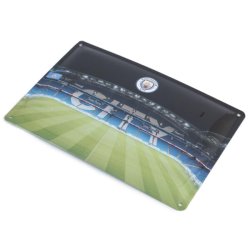 Manchester City FC Metal Stadion Skilte - 2 stk.