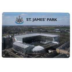 Newcastle United FC Metal Stadion Skilte - 2 stk.