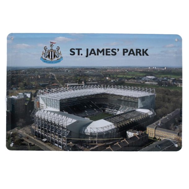 Newcastle United FC Metal Stadion Skilte - 2 stk.