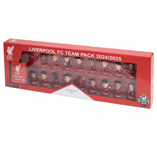 Liverpool FC Soccerstarz Premier League Mester Teampakke ssonen 24/25 med 17 spillere **