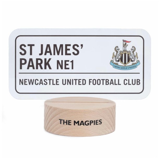 Newcastle United FC LED Logo Lampe