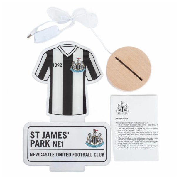 Newcastle United FC LED Logo Lampe
