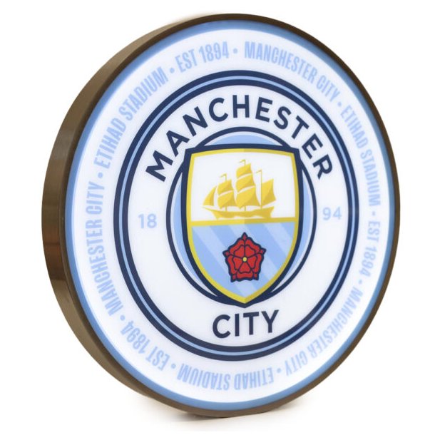 Manchester City FC LED Logo Skilt