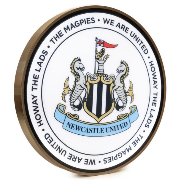 Newcastle United FC LED Logo Skilt