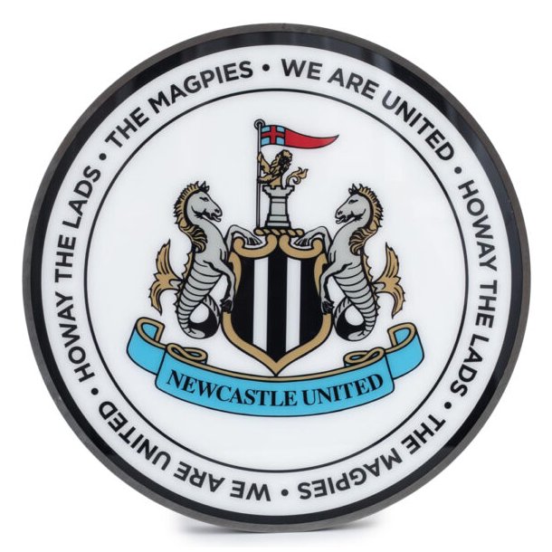 Newcastle United FC LED Logo Skilt