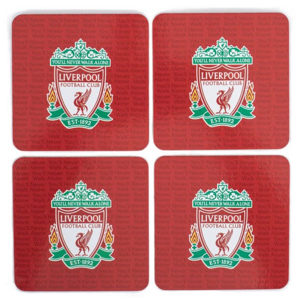 Liverpool FC Bordskner - Pakke med 4 Stk.