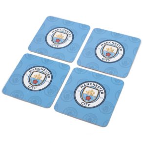 Manchester City FC Bordskner - Pakke med 4 Stk.