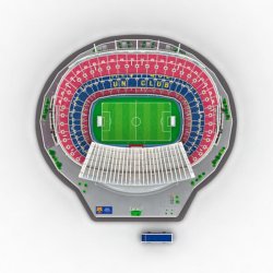 FC Barcelona 3D Stadium Puslespil 