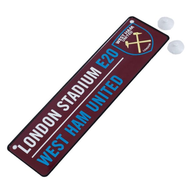 West Ham United FC Vinduesskilt