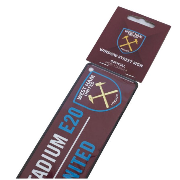 West Ham United FC Vinduesskilt
