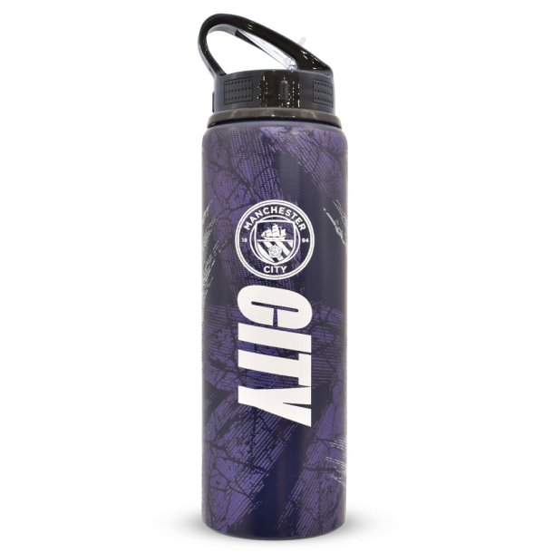 Manchester City FC HD Logo Printet Aluminium Drikkedunk 