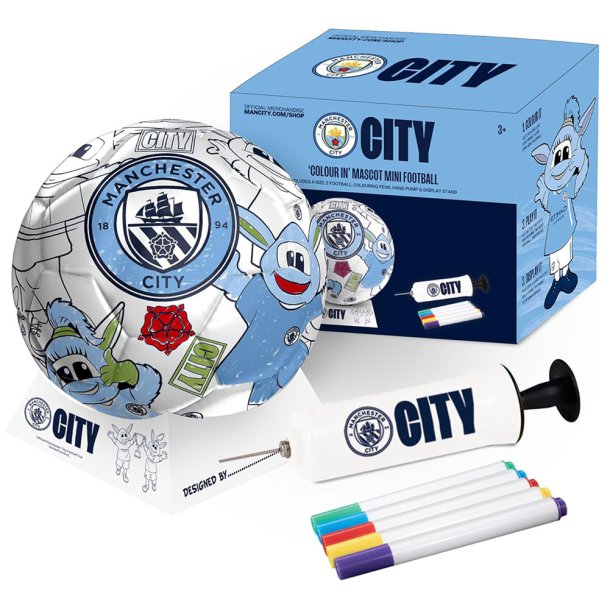  Manchester City FC Mini-fodboldst med farvelgning