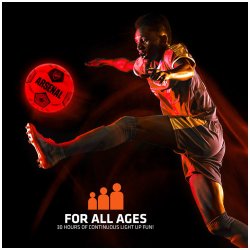 Arsenal FC LED lysende fodbold - Str. 5