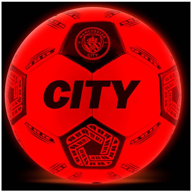 Manchester City FC LED lysende fodbold - Str. 5