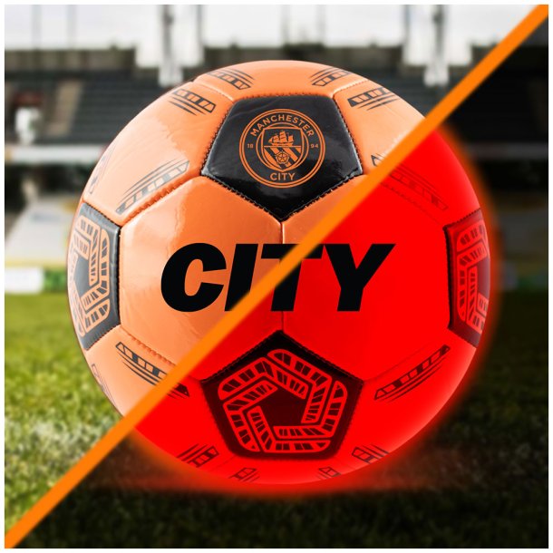 Manchester City FC LED lysende fodbold - Str. 5