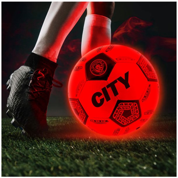 Manchester City FC LED lysende fodbold - Str. 5