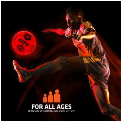 Manchester City FC LED lysende fodbold - Str. 5