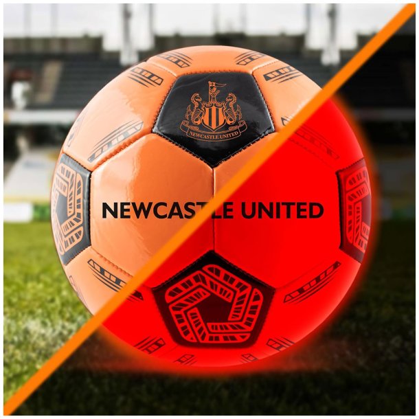 Newcastle United FC LED lysende fodbold - Str. 5