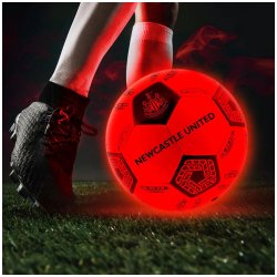 Newcastle United FC LED lysende fodbold - Str. 5