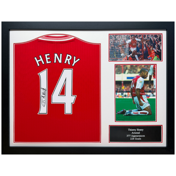 Arsenal FC Henry Signeret Trje (Indrammet)