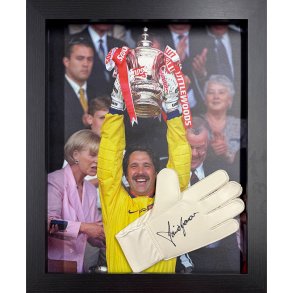 Arsenal FC David Seaman signeret handske (indrammet)