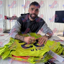 Arsenal FC David Raya signeret trje (indrammet)