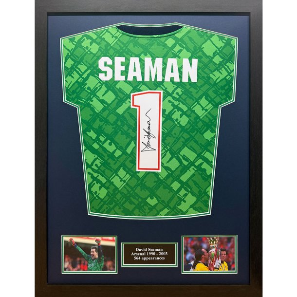 Arsenal FC David Seaman signeret trje (indrammet)