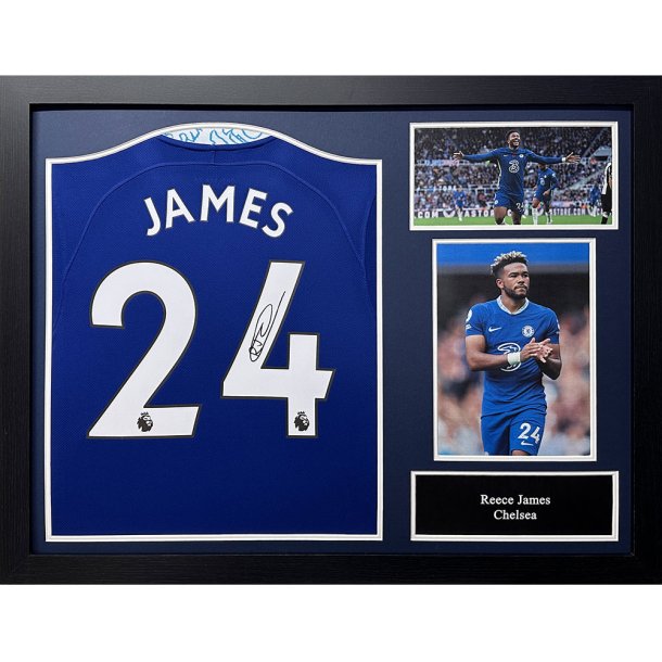 Chelsea FC Reece James signeret trje (indrammet)