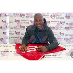 Liverpool FC John Barnes signeret trje (indrammet)