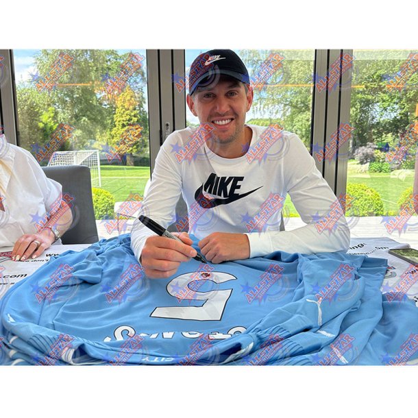 Manchester City FC John Stones signeret trje (indrammet)