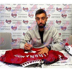 Manchester United FC Bruno Fernandes signeret trje (indrammet)