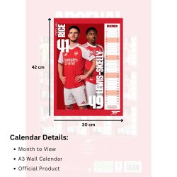 Arsenal FC A3 Kalender 2026