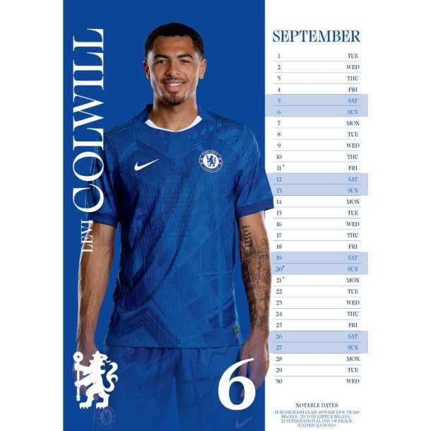 Chelsea FC A3 Kalender 2026