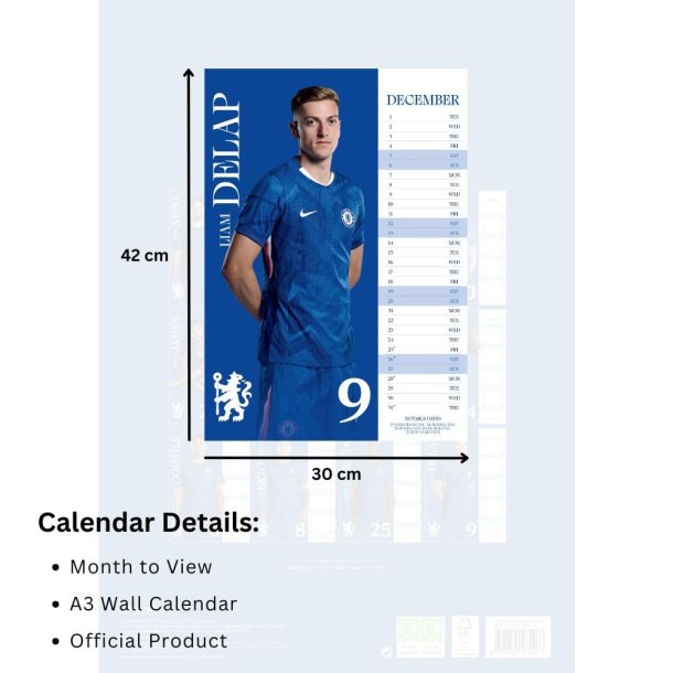 Chelsea FC A3 Kalender 2026