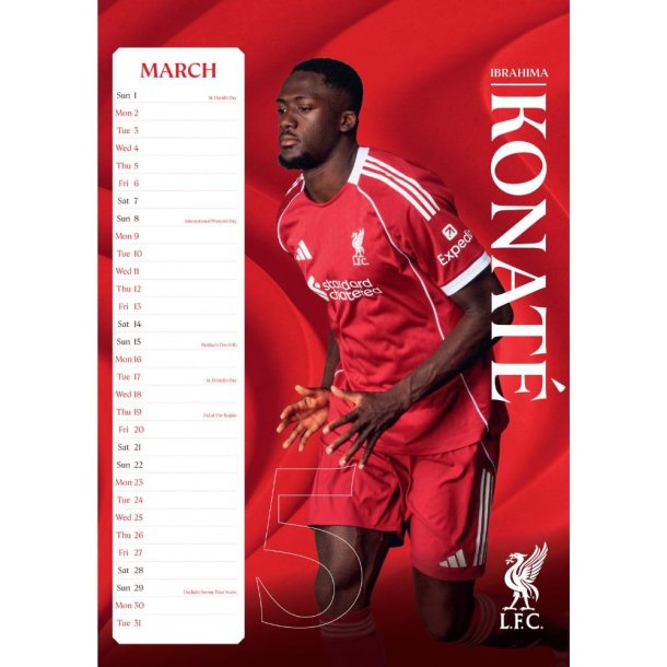 Liverpool FC A3 Kalender 2026