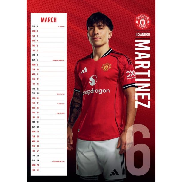 Manchester United FC A3 Kalender 2026