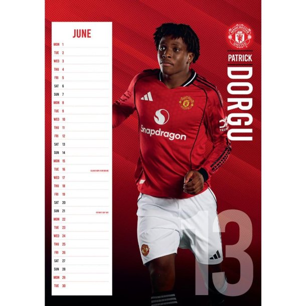 Manchester United FC A3 Kalender 2026