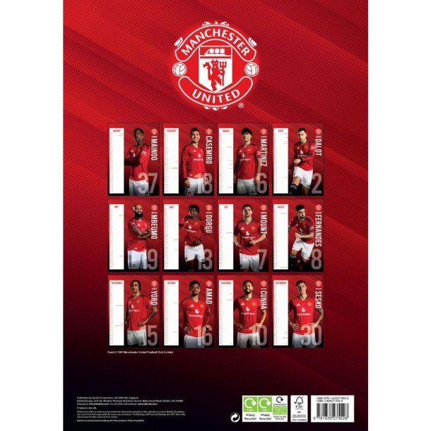 Manchester United FC A3 Kalender 2026