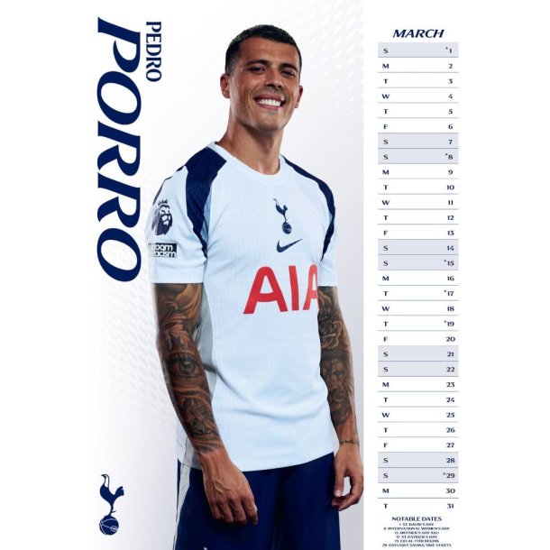 Tottenham Hotspur FC A3 Kalender 2026